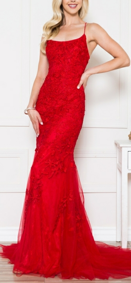 COPY - Lace fitted embellished formal evening prom wedding evening dress - Picture 7 of 11